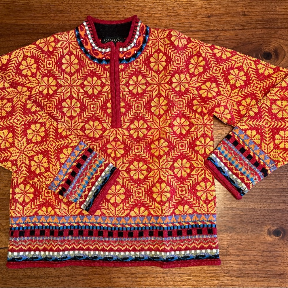 Colorful Geometric Pattern Sweater